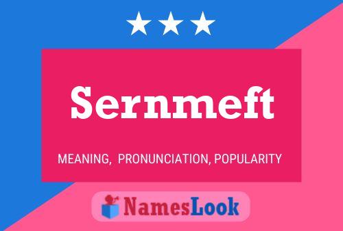 Sernmeft Name Poster