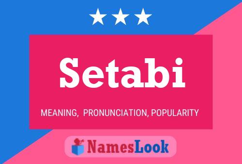 Setabi Name Poster