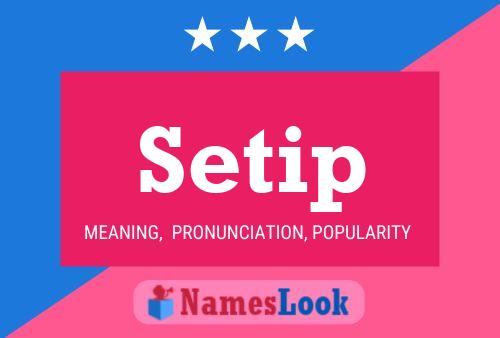 Setip Name Poster