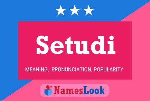 Setudi Name Poster