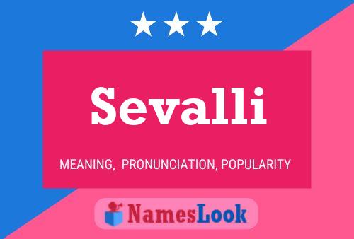 Sevalli Name Poster