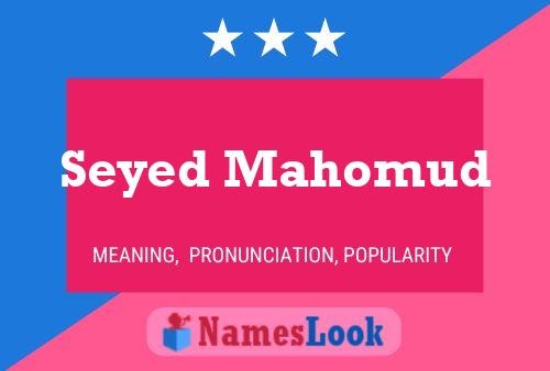 Seyed Mahomud Name Poster