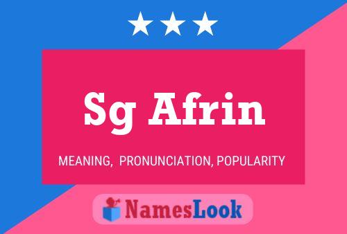 Sg Afrin Name Poster