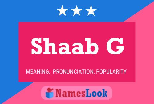 Shaab G Name Poster