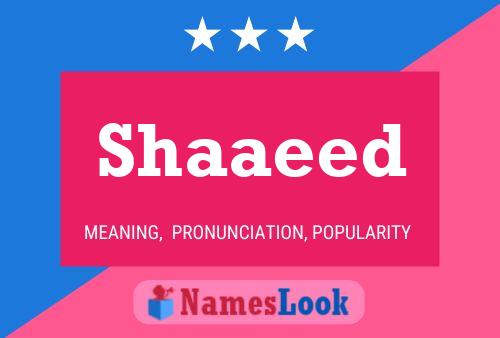 Shaaeed Name Poster