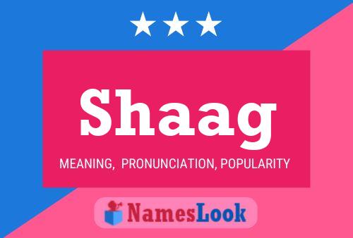 Shaag Name Poster