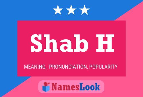 Shab H Name Poster