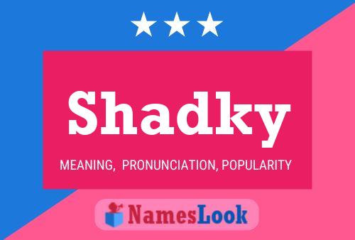 Shadky Name Poster