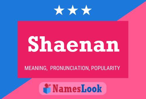 Shaenan Name Poster