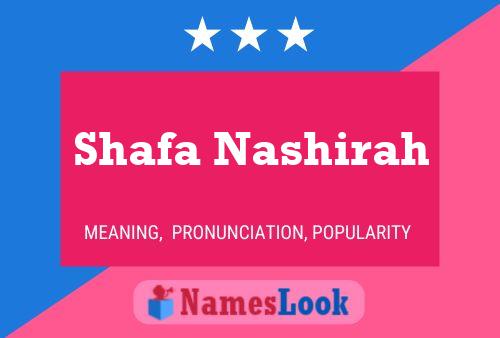 Shafa Nashirah Name Poster