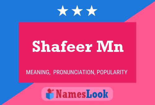 Shafeer Mn Name Poster