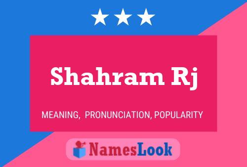 Shahram Rj Name Poster