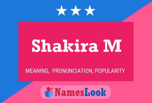 Shakira M Name Poster