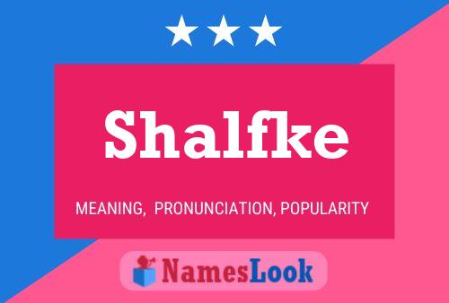 Shalfke Name Poster