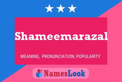 Shameemarazal Name Poster