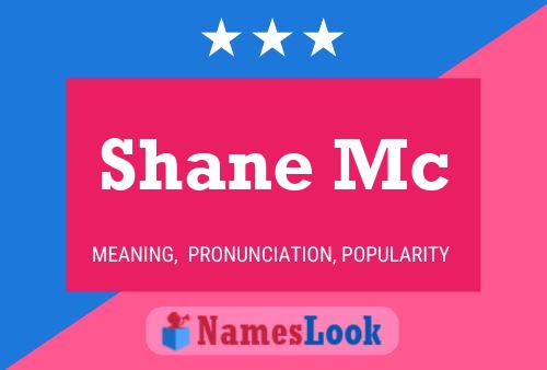 Shane Mc Name Poster