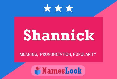 Shannick Name Poster