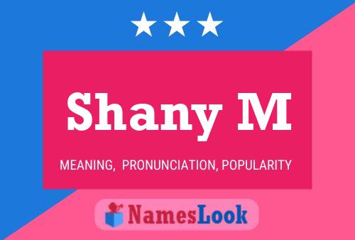 Shany M Name Poster