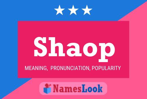 Shaop Name Poster