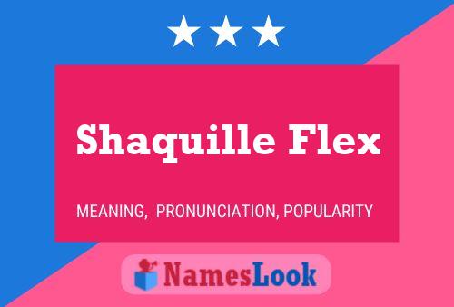 Shaquille Flex Name Poster