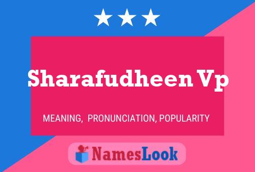 Sharafudheen Vp Name Poster