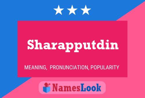 Sharapputdin Name Poster