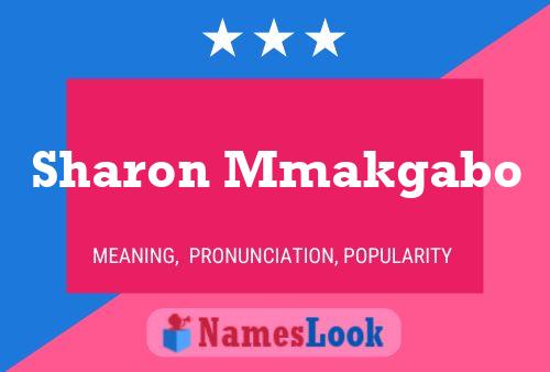 Sharon Mmakgabo Name Poster