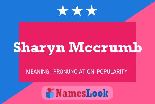 Sharyn Mccrumb Name Poster