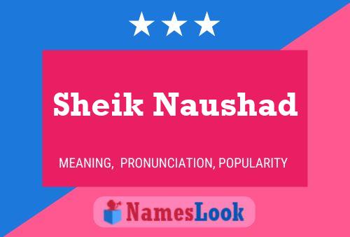 Sheik Naushad Name Poster