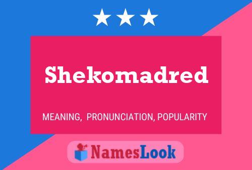 Shekomadred Name Poster