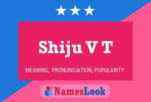 Shiju V T Name Poster