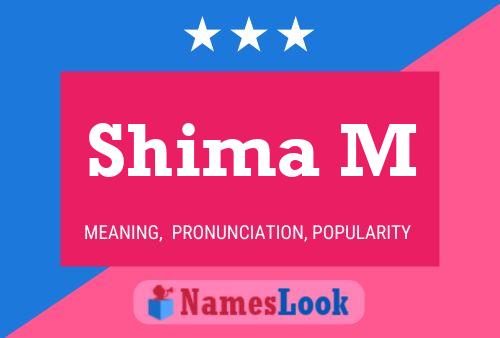 Shima M Name Poster