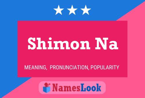 Shimon Na Name Poster