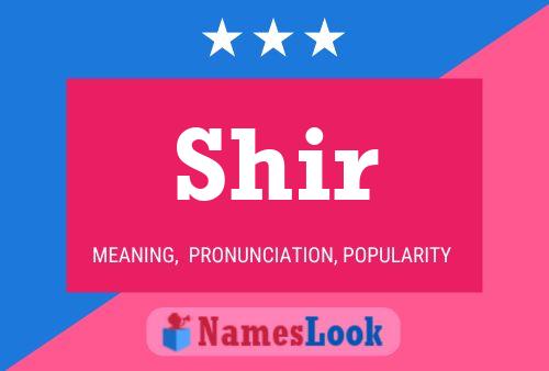 Shir Name Poster