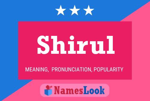 Shirul Name Poster