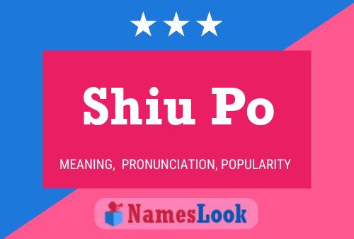 Shiu Po Name Poster