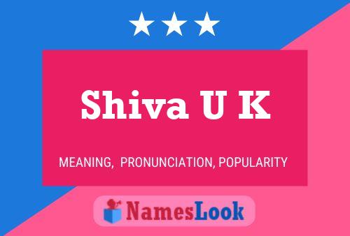 Shiva U K Name Poster