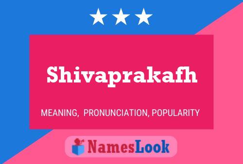 Shivaprakafh Name Poster