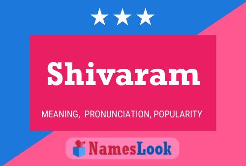 Shivaram Name Poster