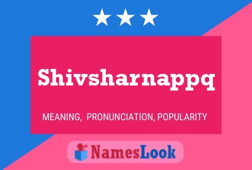 Shivsharnappq Name Poster