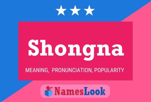 Shongna Name Poster