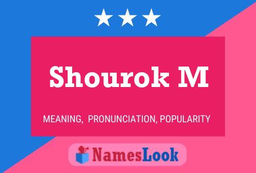 Shourok M Name Poster