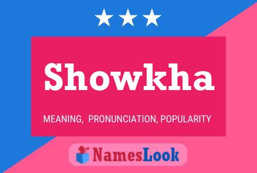 Showkha Name Poster