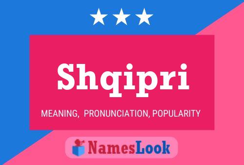 Shqipri Name Poster