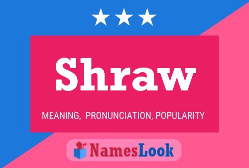 Shraw Name Poster