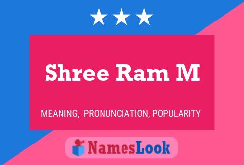 Shree Ram M Name Poster