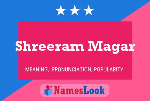 Shreeram Magar Name Poster