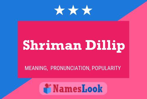 Shriman Dillip Name Poster