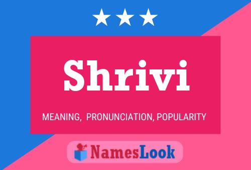 Shrivi Name Poster