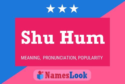 Shu Hum Name Poster